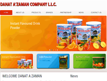 Tablet Screenshot of danat-azaman.com